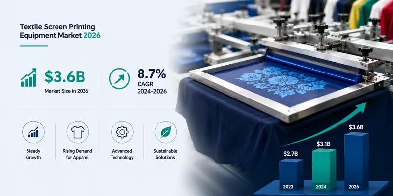 Textile Screen Printing Equipment Market 2026: $3.6B Growth, 8.7% CAGR & Key Metrics 